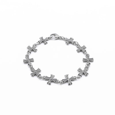 Funky Hiphop Cross Featured Link Bracelet for Men and Women