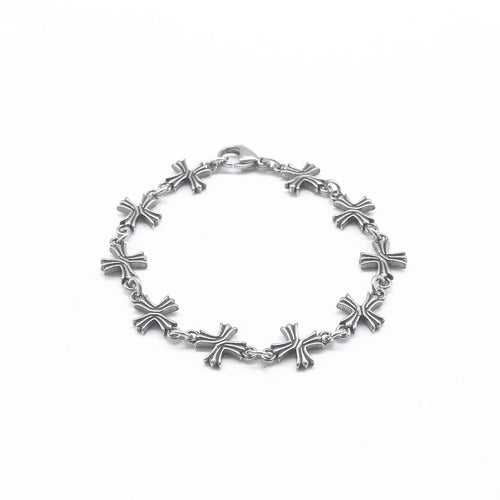 Funky Hiphop Cross Featured Link Bracelet for Men and Women