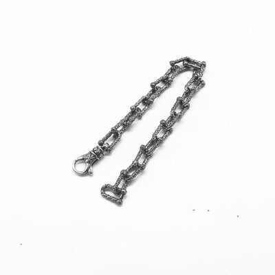 Handmade Carving 316L Stainless Steel Biker Bracelet for Men