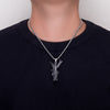 Mens Stainless Chain Necklace Stainless Steel Chain Statue of Liberty Pendant Necklace