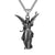 Mens Stainless Chain Necklace Stainless Steel Chain Statue of Liberty Pendant Necklace