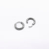 One Pair 316L Stainless Steel Basic Fashion Hoop Earrings for Men and Women