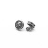 One Pair 316L Stainless Steel Hiphop Skull Stud Earrings for Men and Women