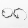 One Pair 316L Stainless Steel Vintage Snake Loop Earrings for Women