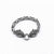 Men's Biker Bracelet 316L Stainless Steel Link Bracelet with Wolf Head