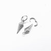 One Pair Stainless Steel Punk Fashion Dangle Earrings for Men and Women