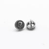 One Pair 316L Stainless Steel Hiphop Skull Stud Earrings for Men and Women