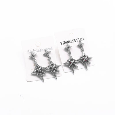 New Arrival Hiphop Dangle Earrings with Rhinestone for Men and Women