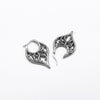 One Pair of Solid Carving Hollows Hoop Earrings for Women