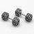 One Pair 316L Stainless Steel Punk Fashion Men's Stud Earrings Ears Studs