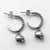 One Pair 316L Stainless Steel Chic Design Skull Dangle Earrings for Men and Women