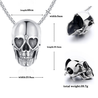 Stainless Steel Chain Men's Stainless Steel Pendant Necklace Skull Pendant