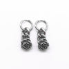 One Pair 316L Stainless Steel Basic Fashion Dangle Earrings for Men and Women