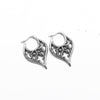 One Pair of Solid Carving Hollows Hoop Earrings for Women