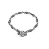 Fahion 316L Stainless Steel Featured Skull Biker Bracelet